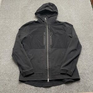 Lululemon Jacket Mens XL Black Full Zip Hooded LM4182S Performance Pockets